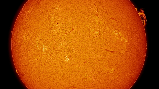 Soleil du 28/04/2025 en Halpha