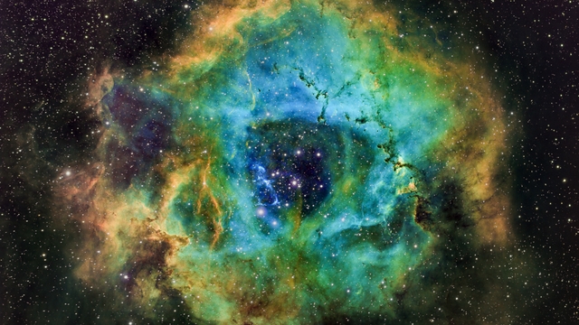 NGC2244 - Nébuleuse de la Rosette (SHO)