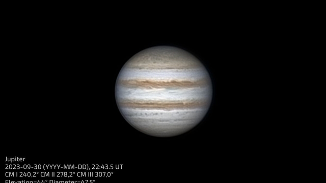 Jupiter du 30/09/2023